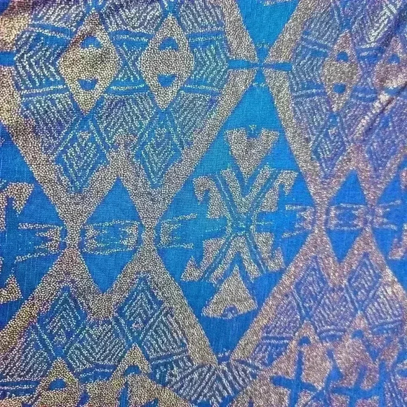 Daytrip Blue Print Top Medium Aztec Print - Picture 2 of 7